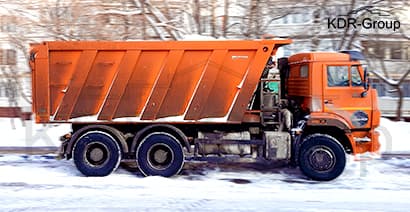 Вывоз снега камазами