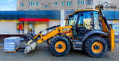 Аренда экскаватора погрузчика JCB 3CX SUPER с вилами