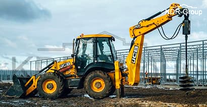 Аренда экскаватора погрузчика JCB 3CX SUPER с буром
