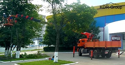 Аренда манипулятора КАМАЗ с люлькой