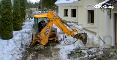 Аренда экскаватора погрузчика JCB 3CX SUPER с гидромолотом