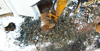 Демонтаж фундамента