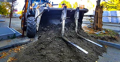 Аренда экскаватора погрузчика JCB 3CX SUPER с вилами