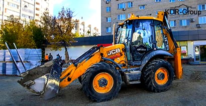Аренда экскаватора погрузчика JCB 3CX SUPER с вилами