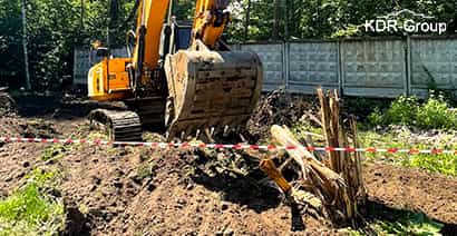 Корчевание пней