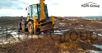 Аренда экскаватора погрузчика JCB 3CX SUPER с буром