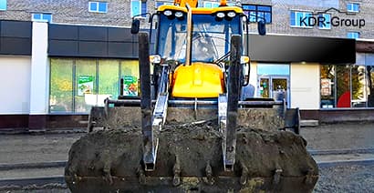 Аренда экскаватора погрузчика JCB 3CX SUPER с вилами