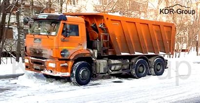 Вывоз снега самосвалами