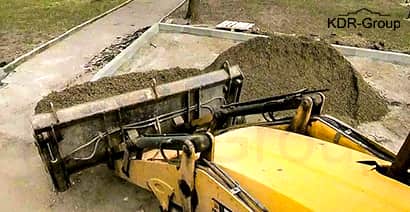 Укладка бордюра